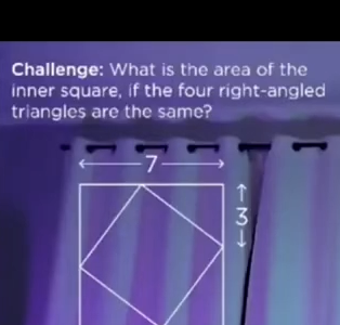 Problem 5: Tilted square area